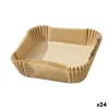 Air fryer paper Algon Ø 16 cm Brown 35 Pieces (24 Units)