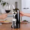 Corkscrew Quttin Zinc Alloy 19 x 5,6 x 3,8 cm Silver (24 Units)