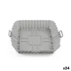 Pakartotinė silikono forma oro keptuvei Quttin Silikoninis 20 x 20 cm Pilka (24 vnt.)
