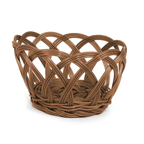 Duonos krepšelis My Bar RATTAN polipropileno Apskritas 15 x 8 cm (24 vnt.)