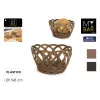 Duonos krepšelis My Bar RATTAN polipropileno Apskritas 15 x 8 cm (24 vnt.)