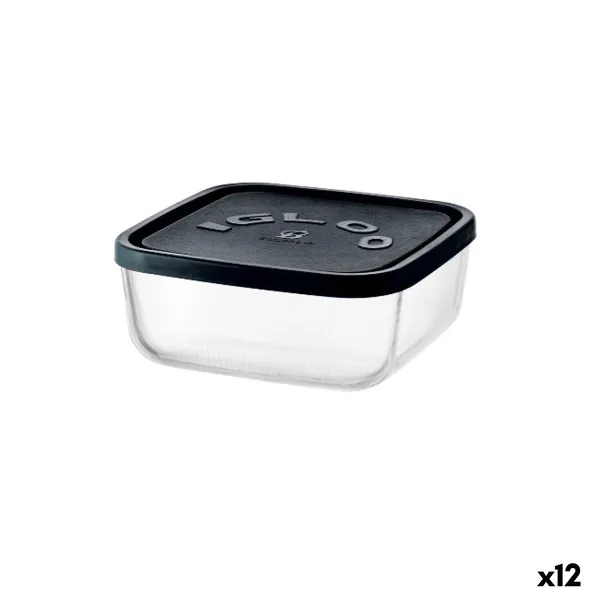 Padažinė Borgonovo Igloo lines Juoda Skaidrus stiklas 1,8 L (12 vnt.)