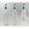 Cruet La Mediterránea Transparent Silver Glass 500 ml (24 Units)