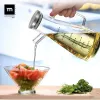 Cruet La Mediterránea Transparent Silver Silicone Steel Borosilicate Glass 900 ml (12 Units)