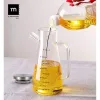 Cruet La Mediterránea Transparent Silver Silicone Steel Borosilicate Glass 900 ml (12 Units)