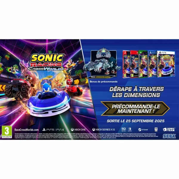 Videospēle priekš Switch SEGA Sonic Racing CrossWorlds