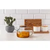 Teapot La Mediterránea Brown Transparent Bamboo Borosilicate Glass 1 L (12 Units)