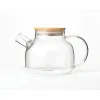 Teapot La Mediterránea Brown Transparent Bamboo Borosilicate Glass 1 L (12 Units)