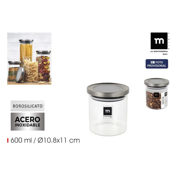 Purk La Mediterránea Läbipaistev Hõbedane 600 ml (12 Ühikut)