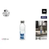 Stikla Pudele La Mediterránea Drink more Water Zils Caurspīdīgs Stikls Tērauds 500 ml (24 gb.)