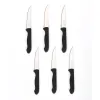 Knife Set Cuyfor Black Silver Stainless steel polypropylene 6 Pieces (24 Units)