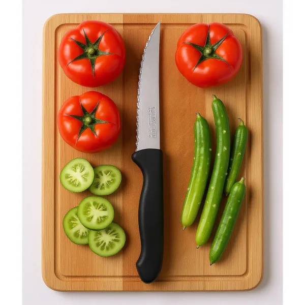 Knife Set Cuyfor Black Silver Stainless steel polypropylene 6 Pieces (24 Units)