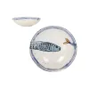 Deep Plate La Mediterránea Peixe 2.0 Multicolour Ceramic Ø 21 cm (12 Units)