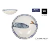 Deep Plate La Mediterránea Peixe 2.0 Multicolour Ceramic Ø 21 cm (12 Units)