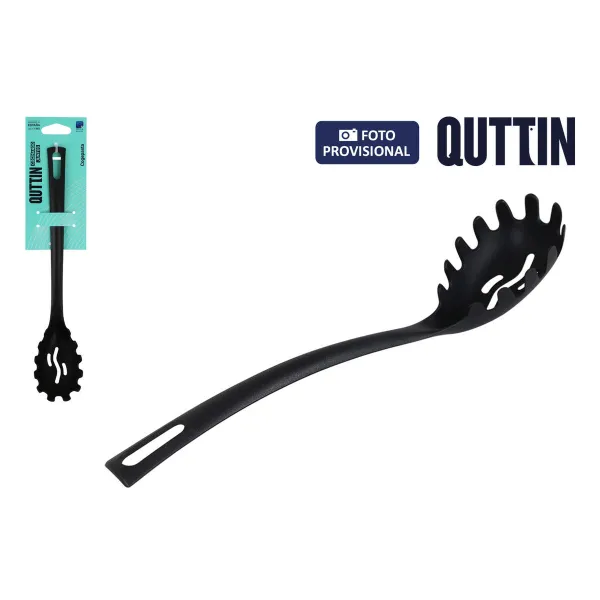 Pasta Spoon Quttin Quttin Black Nylon 29 x 5,5 x 6 cm (24 Units)