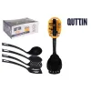 Virtuvės reikmenų rinkinys Quttin Quttin Nailonas 36 X 10,3 X 10 cm Juoda 4 Dalys (6 vnt.)