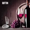 Pouring Stopper Quttin Black Transparent Plastic 9,3 X 3,2 CM (24 Units)