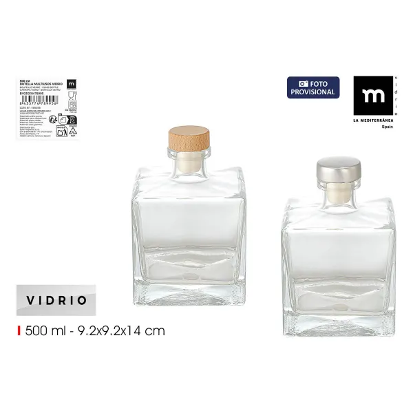 Stiklinis butelis La Mediterránea stiklas 500 ml (24 vnt.)