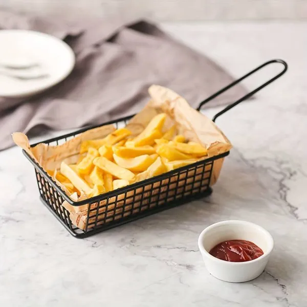Basket for Presenting Aperitifs My Bar 16 x 10 x 5 cm (24 Units)
