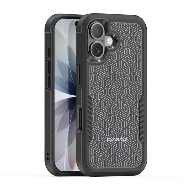 Case Dux Ducis Shld Apple iPhone 17 black (Triangle Pattern)