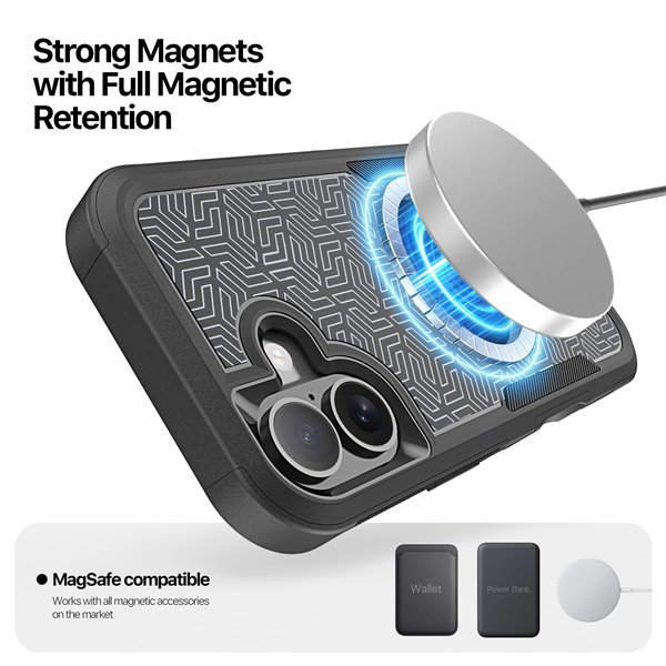 Case Dux Ducis Shld Apple iPhone 17 black (Triangle Pattern)