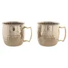 2 Piece Mug Set Home ESPRIT Golden Silver Loft 480 ml (2 Units)