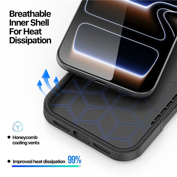 Case Dux Ducis Shld Apple iPhone 17 Pro Max black (Rhythm Pattern)