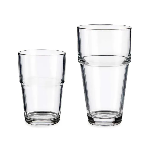 Glāžu komplekts Vivalto Caurspīdīgs Stikls 260 ml 370 ml (4 gb.)