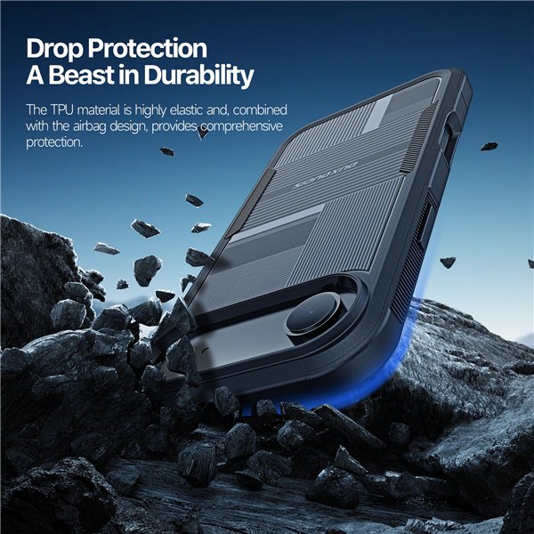 Case Dux Ducis Shld Apple iPhone Air black (Triangle Pattern)