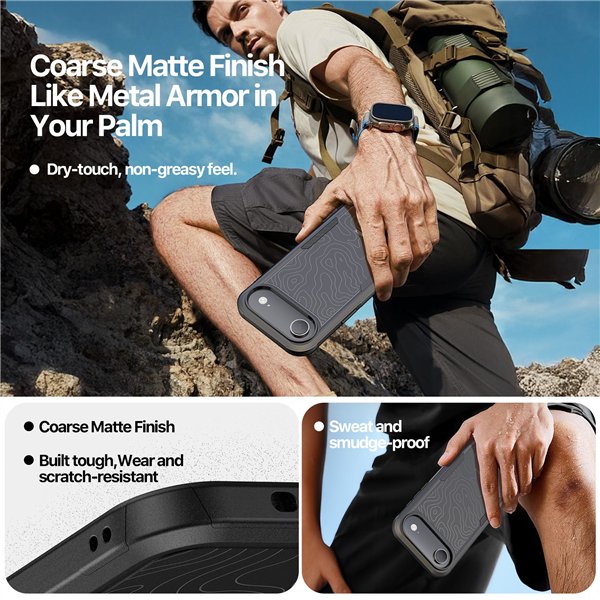 Case Dux Ducis Shld Apple iPhone Air black (Triangle Pattern)