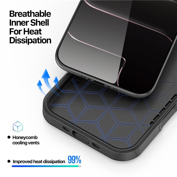 Case Dux Ducis Shld Apple iPhone Air black (Triangle Pattern)