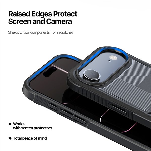 Case Dux Ducis Shld Apple iPhone Air black (Triangle Pattern)