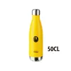 Nerūdijančio plieno gertuvė Inoxibar Smiley 500 ml Rusvai gelsva