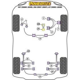 Silentblock Powerflex PFR1-819-14 Armatūra