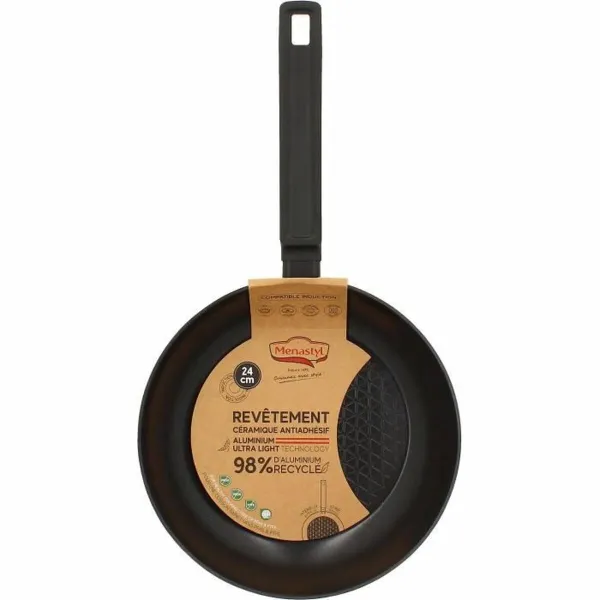 Keptuvė Menastyl Juoda Grūdintas aliuminis Ø 24 cm