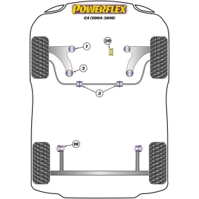 Silentblock Powerflex PFF50-603-22.5BLK Delantera 2 Pieces