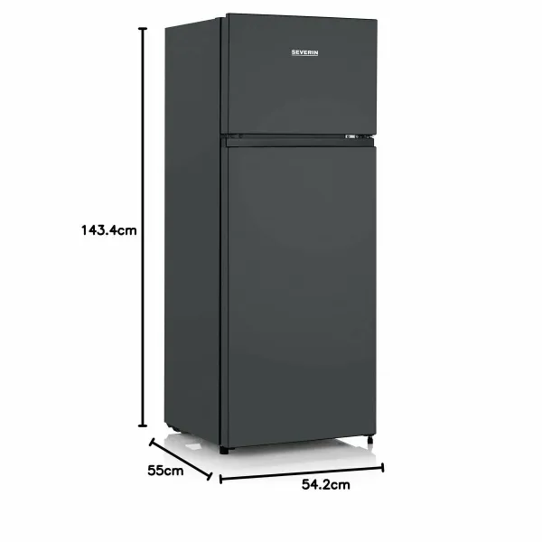 Kombinuotas šaldytuvas Severin DT8762      144 206 L Juoda