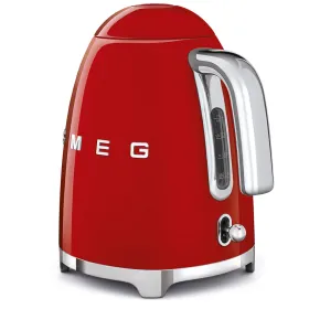 Vedenkeitin Smeg KLF03RDEU Punainen Ruostumaton teräs Muovinen 2400 W 1,7 L