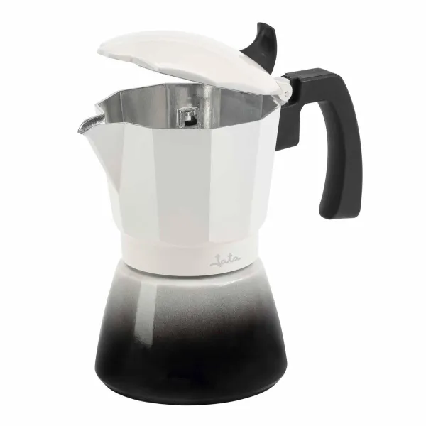 Italian Coffee Pot JATA HCAF2403 Cream Aluminium 3 Cups