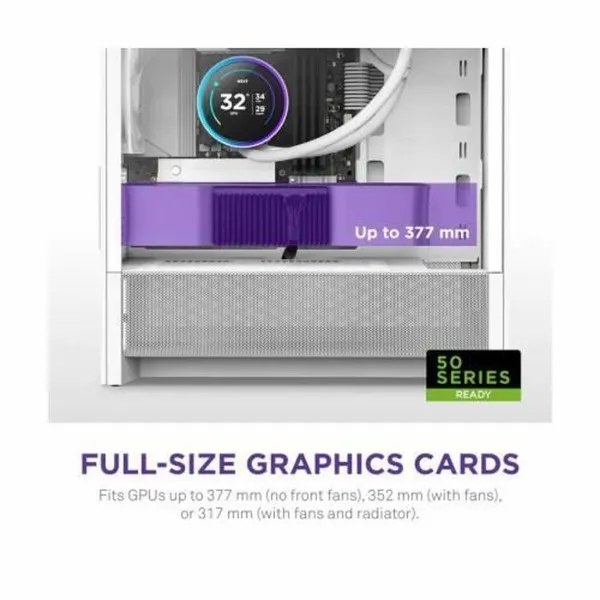 ATX Pus-torņveida Kārba NZXT NZXT Balts
