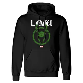 Unisex Hoodie Marvel Distressed Logo Black