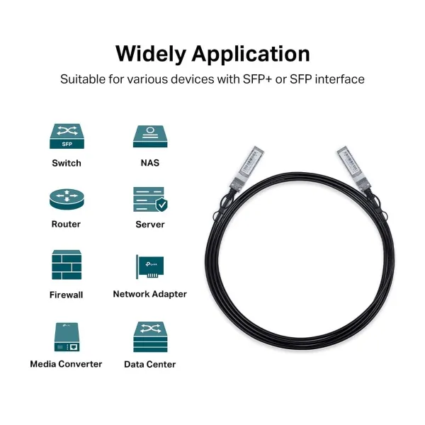 Šviesolaidinis laidas TP-Link TL-SM5220-3M Juoda 3 m
