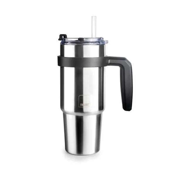 Thermal Cup with Lid Ibili 669006 Grey Stainless steel 580 ml