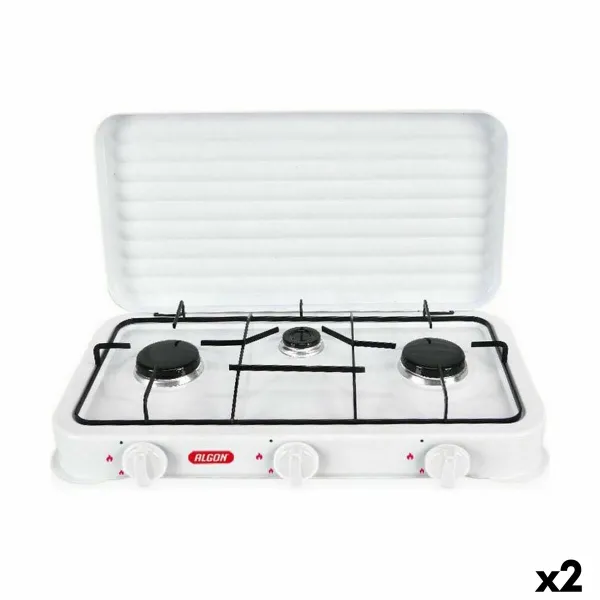 gāzesplīts Algon Ar vāku Balts 5400 W 55 x 7 x 32 cm (2 gb.)