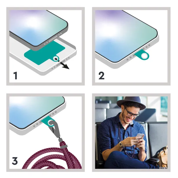 Mobilusis Telefonas Lanyard Myway Mėlyna Raudona