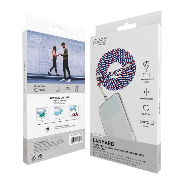 Mobilusis Telefonas Lanyard Myway Mėlyna Raudona