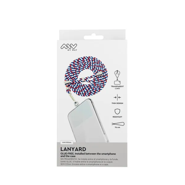 Mobilusis Telefonas Lanyard Myway Mėlyna Raudona