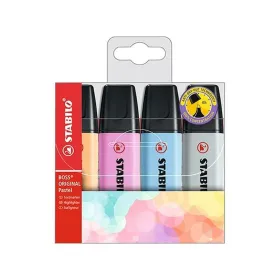 Fluorescent Marker Set Stabilo Boss Original Pastel Multicolour (4 Units)