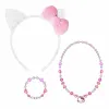 Kaulakorut Hello Kitty Fuksia 3 Kappaletta