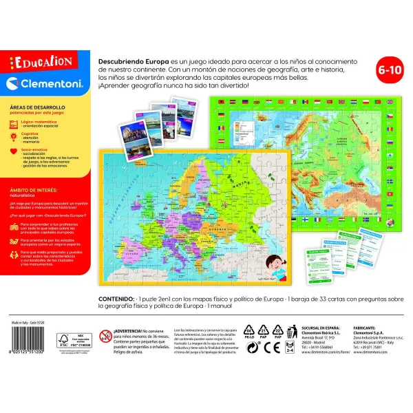 Tiedepeli Clementoni Descubre Europa
